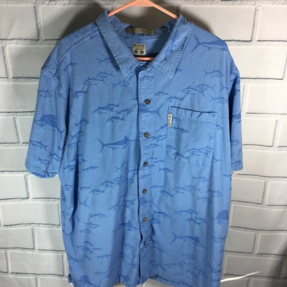 Columbia River Lodge button down XXL fish print - Picture 1 of 5